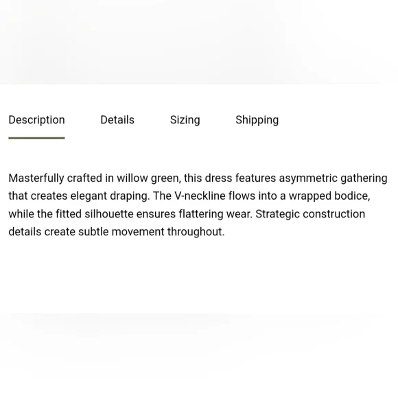 NWT Ronny Kobo Rouched Sophia Maxi Dress in Willow size XS - Picture 9 of 9